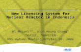 New Licensing System for Nuclear Reactor in Indonesia