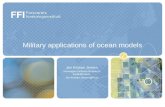 Military applications of ocean models