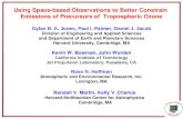 Using Space-based Observations to Better Constrain  Emissions of Precursors of  Tropospheric Ozone