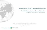 Alternative Fund Linked Derivatives