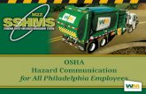 OSHA Hazard Communication for  All  Philadelphia Employees