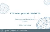FTS  web portal: WebFTS