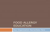 Food Allergy education
