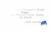 Search  for Standard  Mod el Higgs in  Two Photon Final  State  at ATLAS