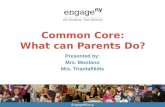 Common Core:  What can Parents Do?