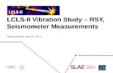 LCLS-II Vibration Study –  RSY, Seismometer Measurements