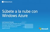 Súbete a la nube con Windows  Azure