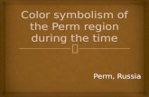 Color  symbolism of the  Perm region during the time