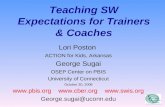 Teaching SW Expectations for Trainers & Coaches
