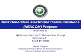 Next Generation Air/Ground Communications (NEXCOM) Program