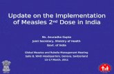 Update on the Implementation of Measles 2 nd  Dose in India