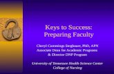 Keys to Success: Preparing Faculty