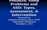 Pediatric Sleep Problems and ASD: Types, Assessment, & Intervention