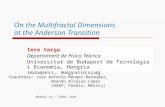 On the  Multifractal  Dimensions at the Anderson Transition
