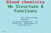 Blood chemistry Hb Structure & Functions