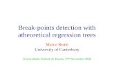Break-points detection with atheoretical regression trees