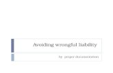 Avoiding wrongful liability