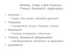Whitley: Chap 1:Beh Science:  Theory, Research, Application