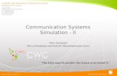 Communication Systems Simulation - II Harri Saarnisaari