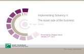 Implementing Solvency II The Asset side of the business