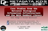 Case Studies from the National Biological Information Infrastructure and the NASA Goddard Library