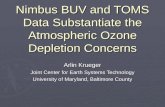 Nimbus BUV and TOMS Data Substantiate the Atmospheric Ozone Depletion Concerns