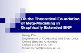 On the Theoretical Foundation of Meta-Modelling in  Graphically Extended BNF