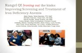Rangel QI  Ironing out  the kinks: Improving Screening and Treatment of Iron Deficiency Anemia