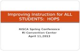 Improving Instruction for ALL STUDENTS:  HOPS
