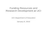 Funding Resources and Research Development at UCI