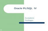 Oracle PL/SQL  IV