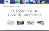 “F-3000 ™ r” & “F-3000 ™ rs” connectors
