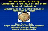 Introduction  Oregon Geologist Licensure  Ethics and Professional Practice