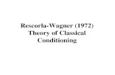 Rescorla-Wagner (1972) Theory of Classical Conditioning