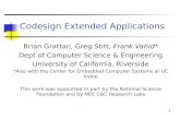 Codesign Extended Applications