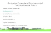 Continuing Professional Development of  Teaching Practice Tutors