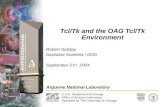 Tcl/Tk and the OAG Tcl/Tk Environment