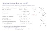 Neutron decay data are useful