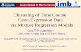 Clustering of Time Course  Gene-Expression Data   via Mixture Regression Models