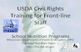 USDA Civil Rights Training for Front-line Staff School Nutrition Programs