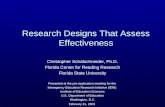 Research Designs That Assess Effectiveness