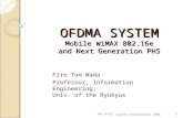 OFDMA SYSTEM Mobile WiMAX 802.16e and Next Generation PHS