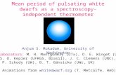 Mean period of pulsating white dwarfs as a spectroscopy-independent thermometer