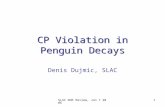 CP Violation in Penguin Decays