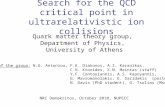 Search for the QCD critical point in ultrarelativistic ion collisions