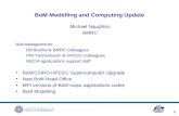 BoM Modelling and Computing Update