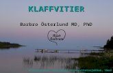 KLAFFVITIER Barbro Österlund MD, PhD