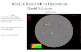 MAG4 Research to Operations David Falconer