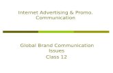 Internet Advertising & Promo. Communication
