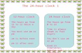 The 24-hour clock 1